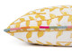 Cushion in Tea Trail Lemon With Gala Piping in hot pink